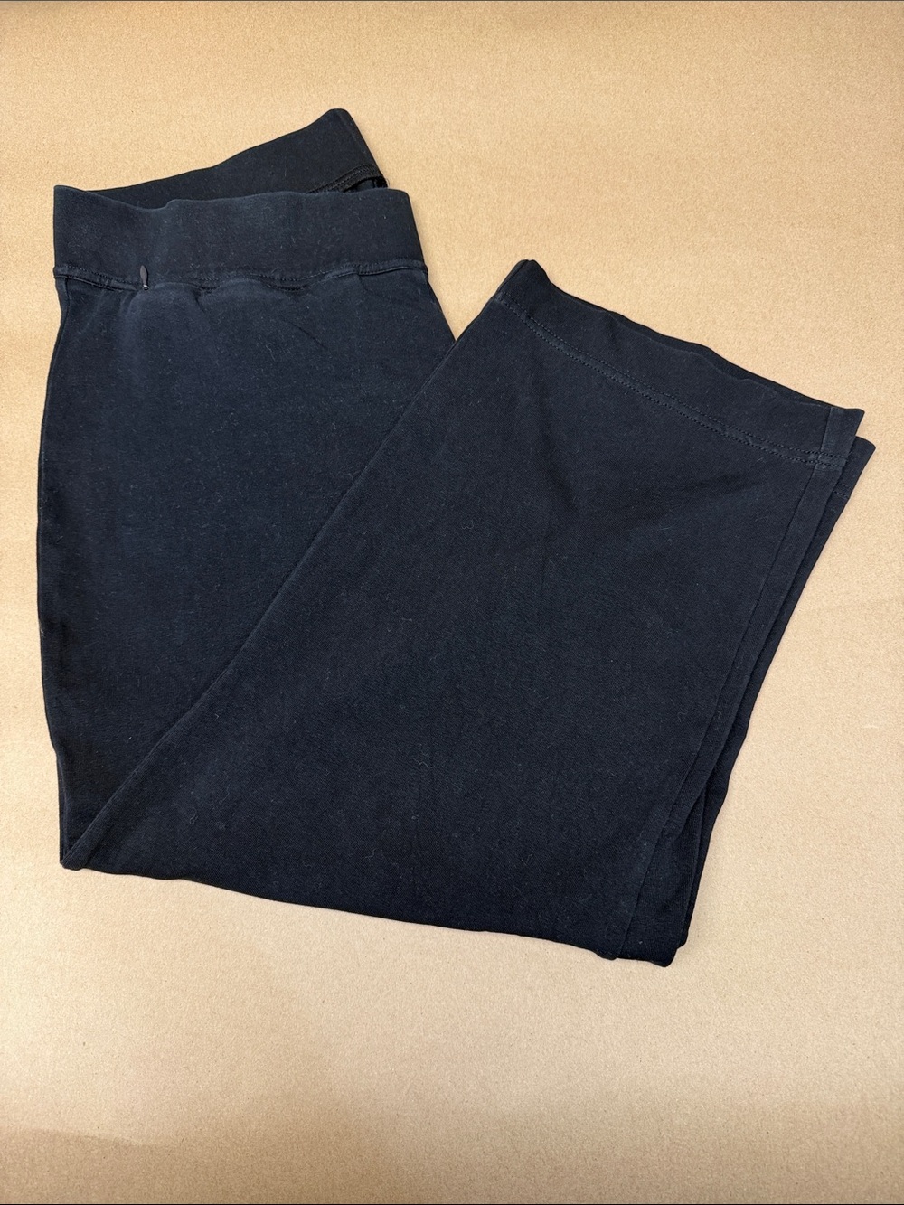Lands' End Black Capri Knit Pants